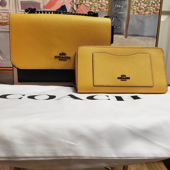 Coach Handbags - COACH Women's Klare Crossbody Colorblock in Yellow
